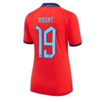 Camisa de Futebol Inglaterra Mason Mount #19 Equipamento Secundário Mulheres Mundo 2022 Manga Curta